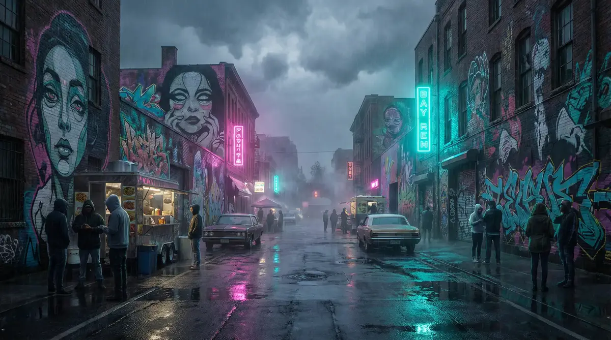 在世界尽头咏唱恋曲的少女yu-no - 雨夜壁画街